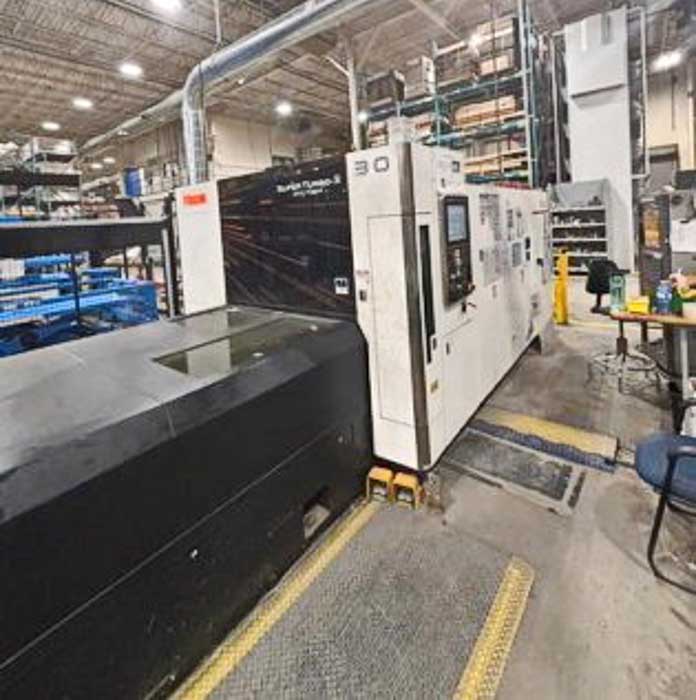 MAZAK super turbo-X 2412 fiber CNC laser cutting machine