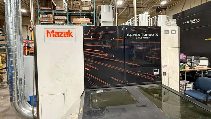 MAZAK super turbo-X 2412 fiber CNC laser cutting machine
